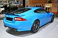 Jaguar XKR-S2 coup motore V8 da 5.0l S/C retrotreno azzurra al Motor Show di Ginevra 2011